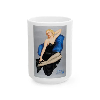 Allen-A Hosiery - White Coffee Mug 15oz - Go Mug Yourself