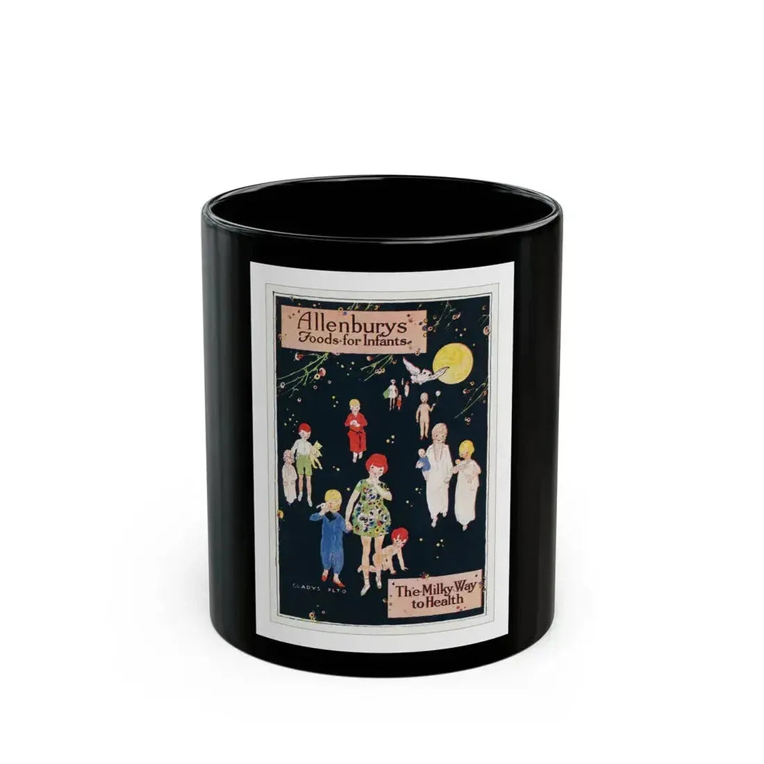 Allenbury's postcard - Black Coffee Mug 11oz - Go Mug Yourself