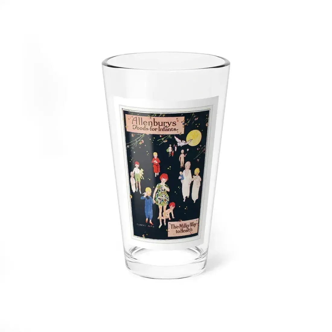 Allenbury's postcard (Magazine Illustration) Pint Glass 16oz 16oz - Go Mug Yourself