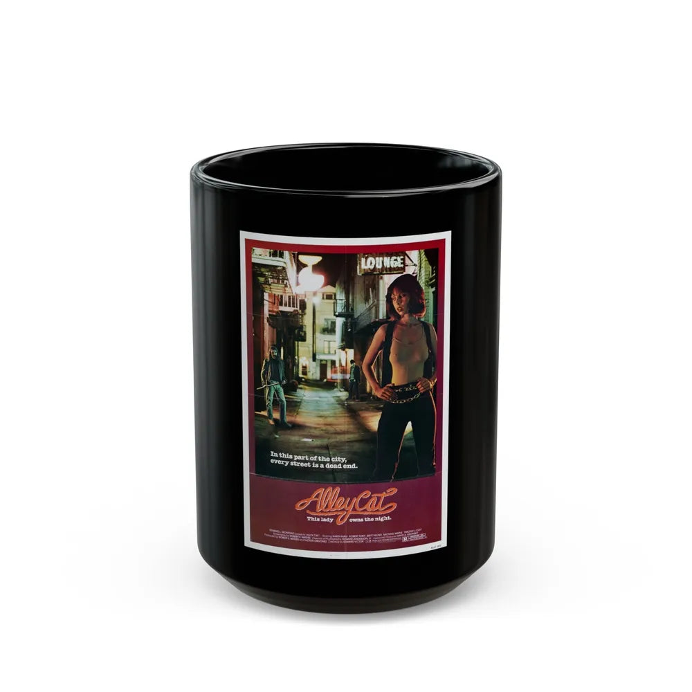 ALLEY CAT 1984 Movie Poster - Black Coffee Mug-15oz-Go Mug Yourself