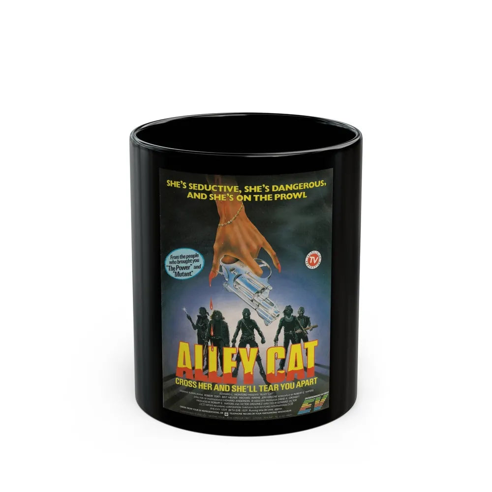 ALLEY CAT (2) 1984 Movie Poster - Black Coffee Mug-11oz-Go Mug Yourself