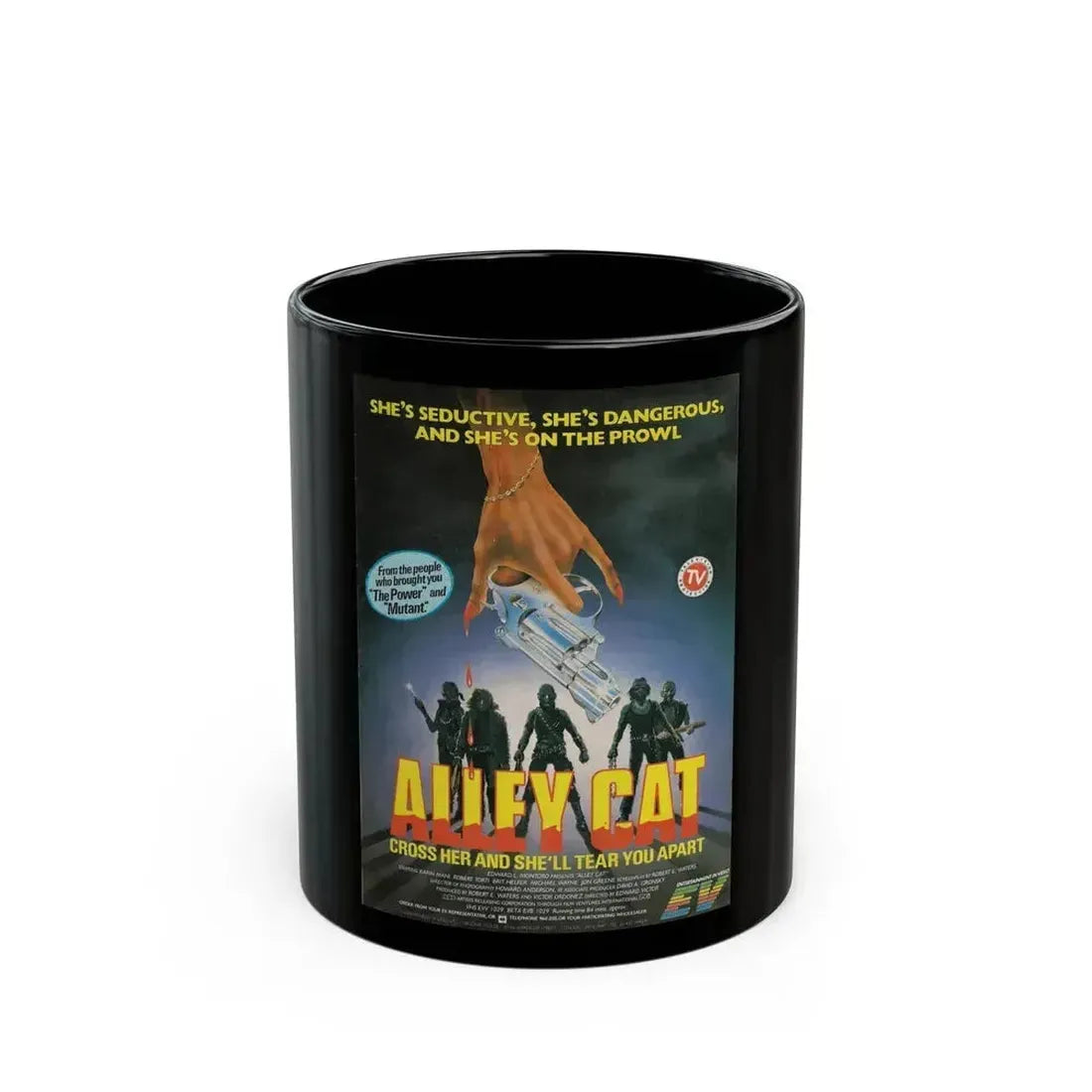 ALLEY CAT (2) 1984 Movie Poster - Black Coffee Mug 11oz - Go Mug Yourself