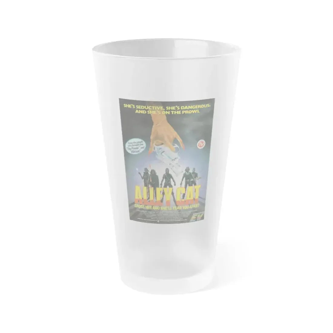 ALLEY CAT (2) 1984 Movie Poster - Frosted Pint Glass 16oz Default Title - Go Mug Yourself