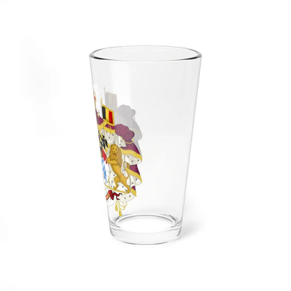 Alliance Coat of Arms of King Albert I and Queen Elisabeth (Belgium) (Coat of Arms) Pint Glass 16oz - Go Mug Yourself