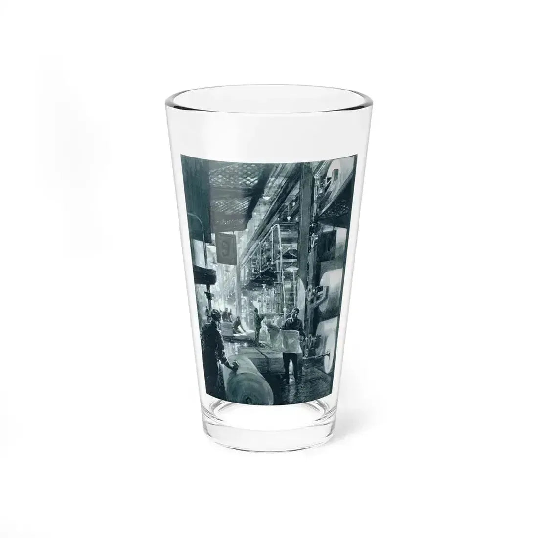 Allied Newspapers Withy Grove Printworks, The Illustrated London News, 1925 (Magazine Illustration) Pint Glass 16oz - Go Mug Yourself