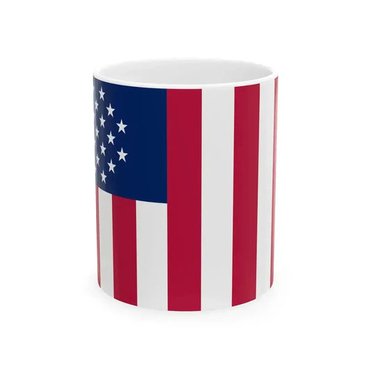 Allied States of America flag Jericho (United States) White Coffee Mug 11oz - Go Mug Yourself