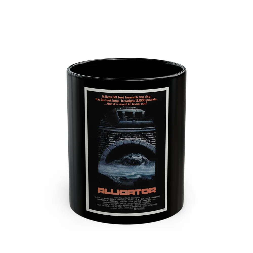 ALLIGATOR 1980 Movie Poster - Black Coffee Mug-11oz-Go Mug Yourself