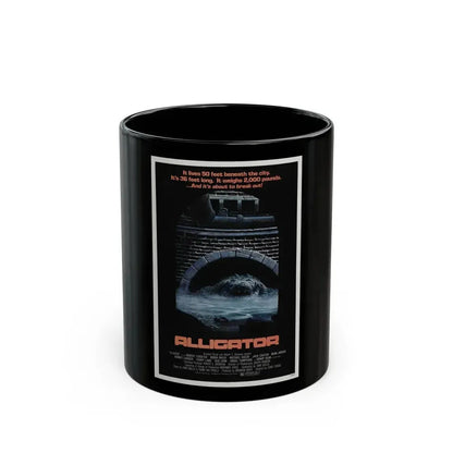 ALLIGATOR 1980 Movie Poster - Black Coffee Mug 11oz - Go Mug Yourself