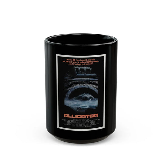 ALLIGATOR 1980 Movie Poster - Black Coffee Mug-15oz-Go Mug Yourself