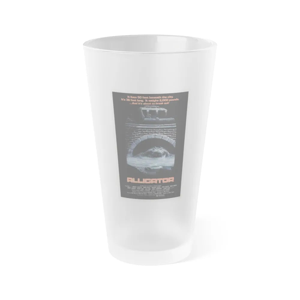 ALLIGATOR 1980 Movie Poster - Frosted Pint Glass 16oz-Go Mug Yourself