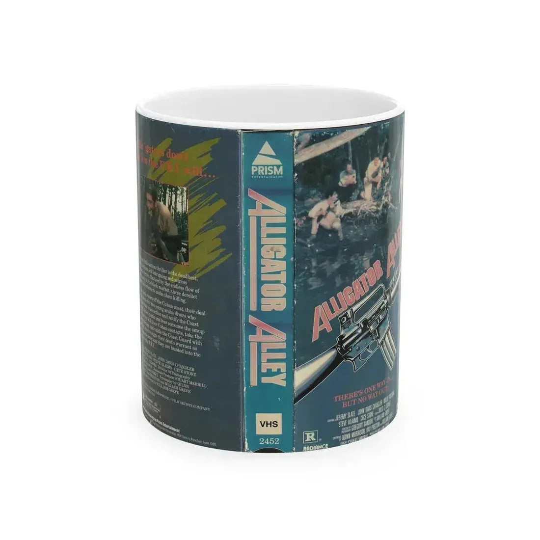 ALLIGATOR ALLEY PRISM ENTERTAINMENT (VHS COVER) - White Coffee Mug 11oz - Go Mug Yourself