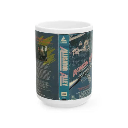 ALLIGATOR ALLEY PRISM ENTERTAINMENT (VHS COVER) - White Coffee Mug 15oz - Go Mug Yourself