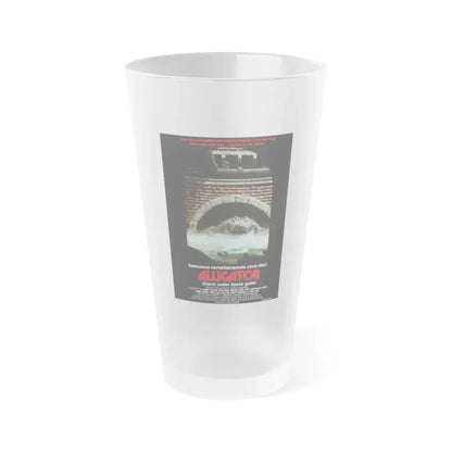 ALLIGATOR (DANISH) 1980 Movie Poster - Frosted Pint Glass 16oz Default Title - Go Mug Yourself