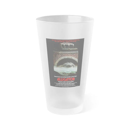 ALLIGATOR (DANISH) 1980 Movie Poster - Frosted Pint Glass 16oz-Go Mug Yourself