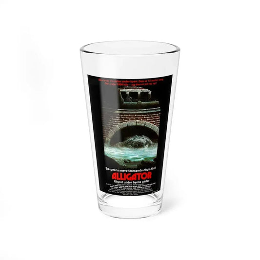 ALLIGATOR (DANISH) 1980 Movie Poster - Pint Glass 16oz 16oz - Go Mug Yourself