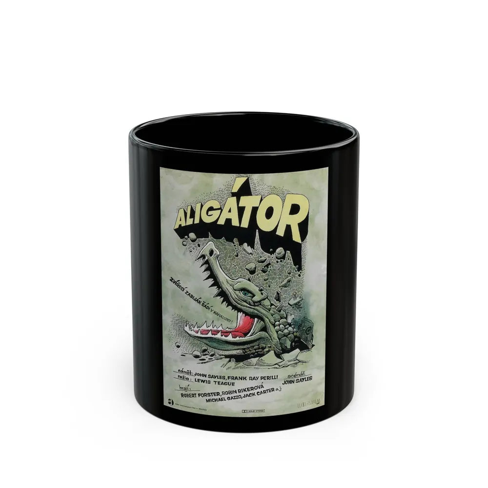 ALLIGATOR (POLISH) 1980 Movie Poster - Black Coffee Mug-11oz-Go Mug Yourself