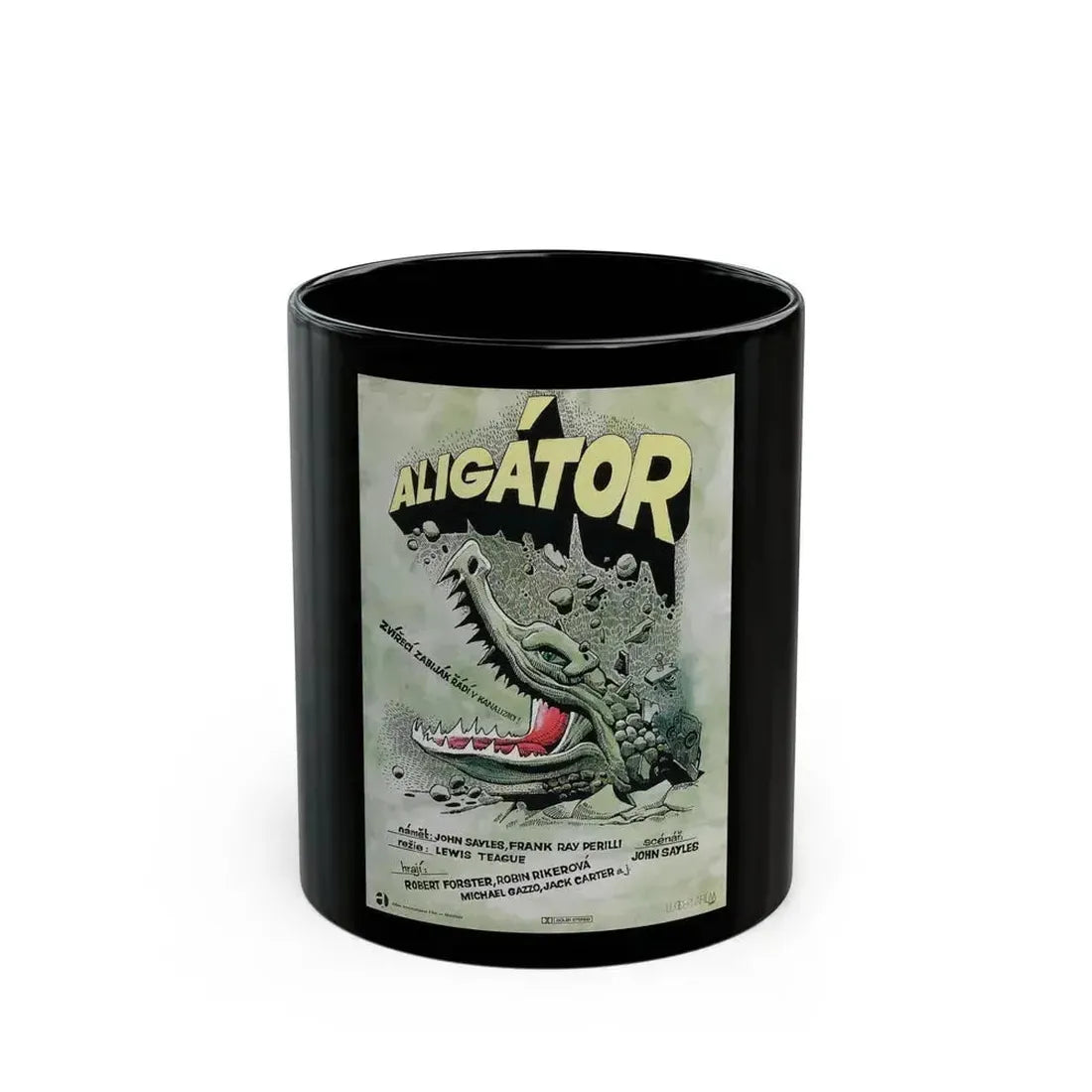 ALLIGATOR (POLISH) 1980 Movie Poster - Black Coffee Mug 11oz - Go Mug Yourself