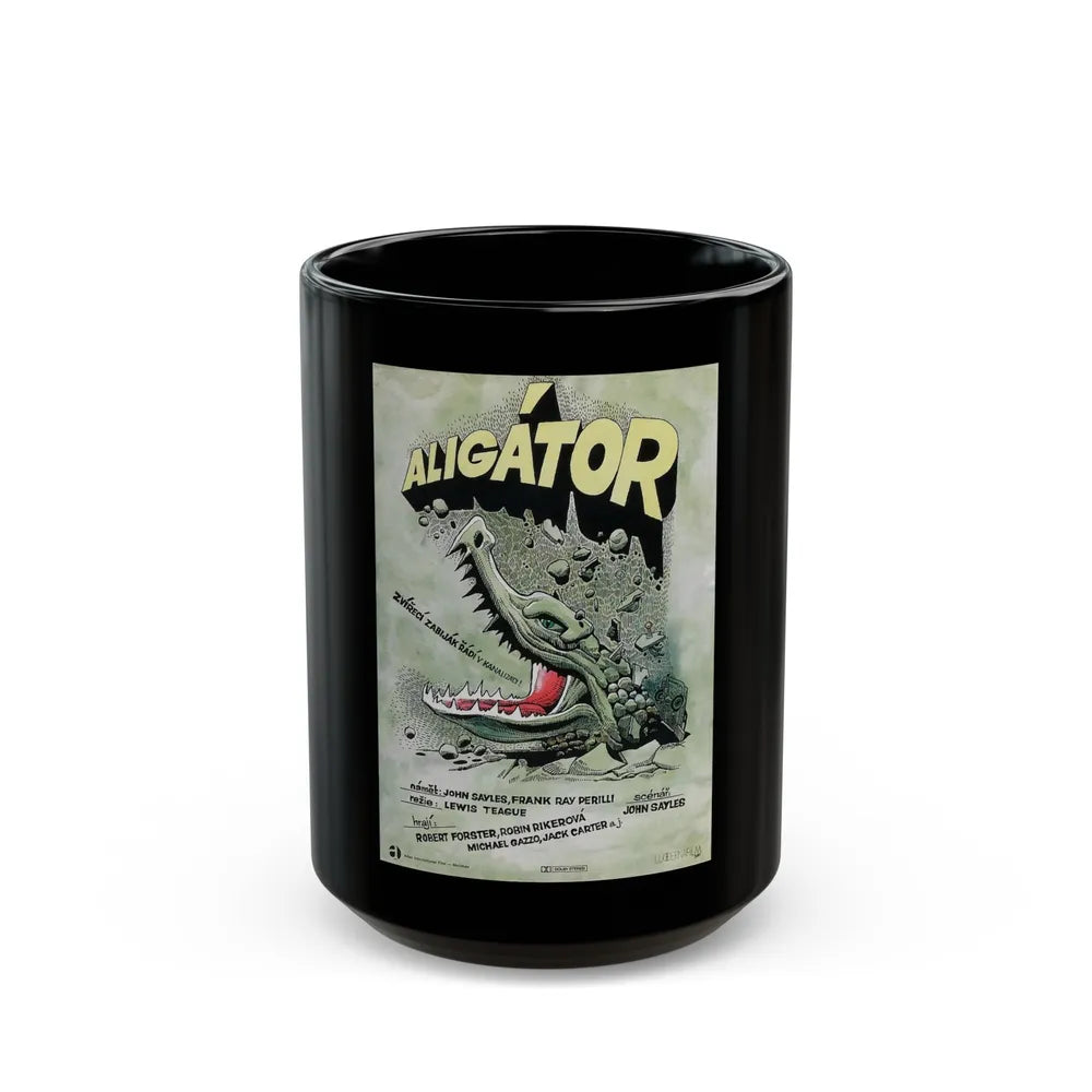 ALLIGATOR (POLISH) 1980 Movie Poster - Black Coffee Mug-15oz-Go Mug Yourself