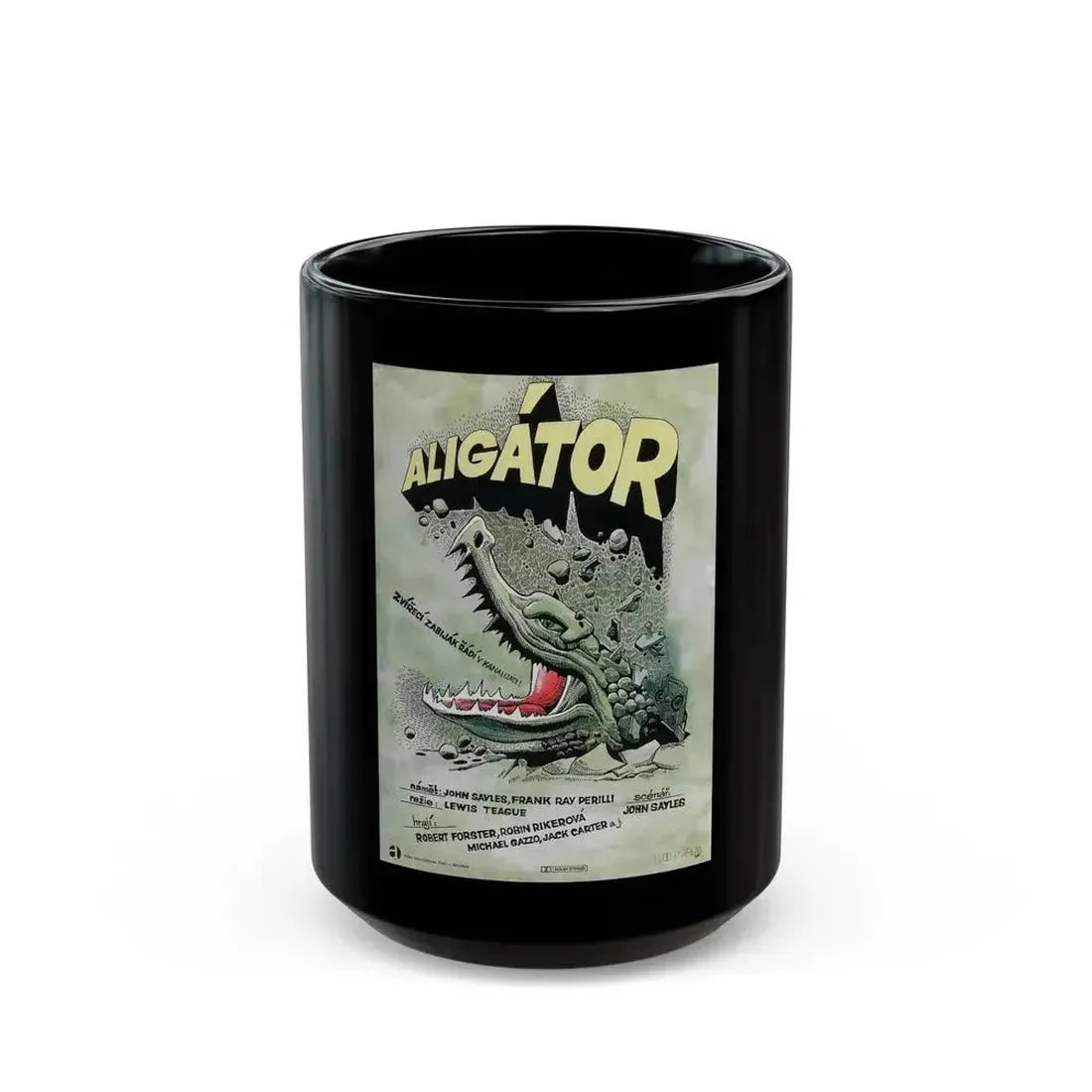 ALLIGATOR (POLISH) 1980 Movie Poster - Black Coffee Mug 15oz - Go Mug Yourself