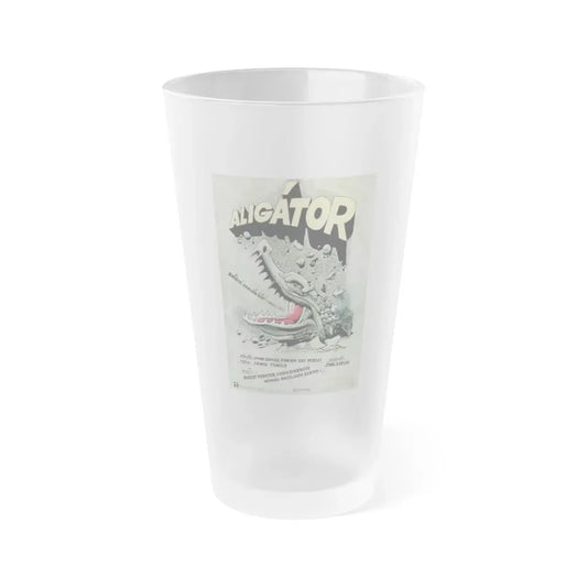 ALLIGATOR (POLISH) 1980 Movie Poster - Frosted Pint Glass 16oz Default Title - Go Mug Yourself