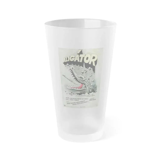 ALLIGATOR (POLISH) 1980 Movie Poster - Frosted Pint Glass 16oz Default Title - Go Mug Yourself