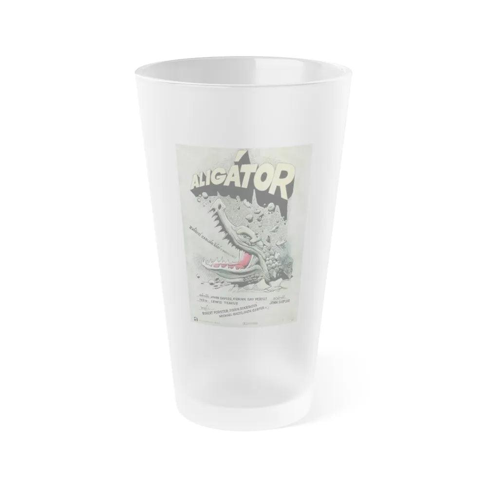 ALLIGATOR (POLISH) 1980 Movie Poster - Frosted Pint Glass 16oz-Go Mug Yourself