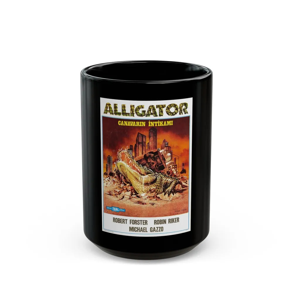 ALLIGATOR (TURKISH) 1980 Movie Poster - Black Coffee Mug-15oz-Go Mug Yourself