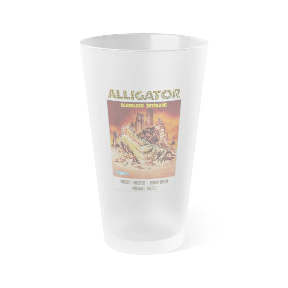 ALLIGATOR (TURKISH) 1980 Movie Poster - Frosted Pint Glass 16oz-Go Mug Yourself