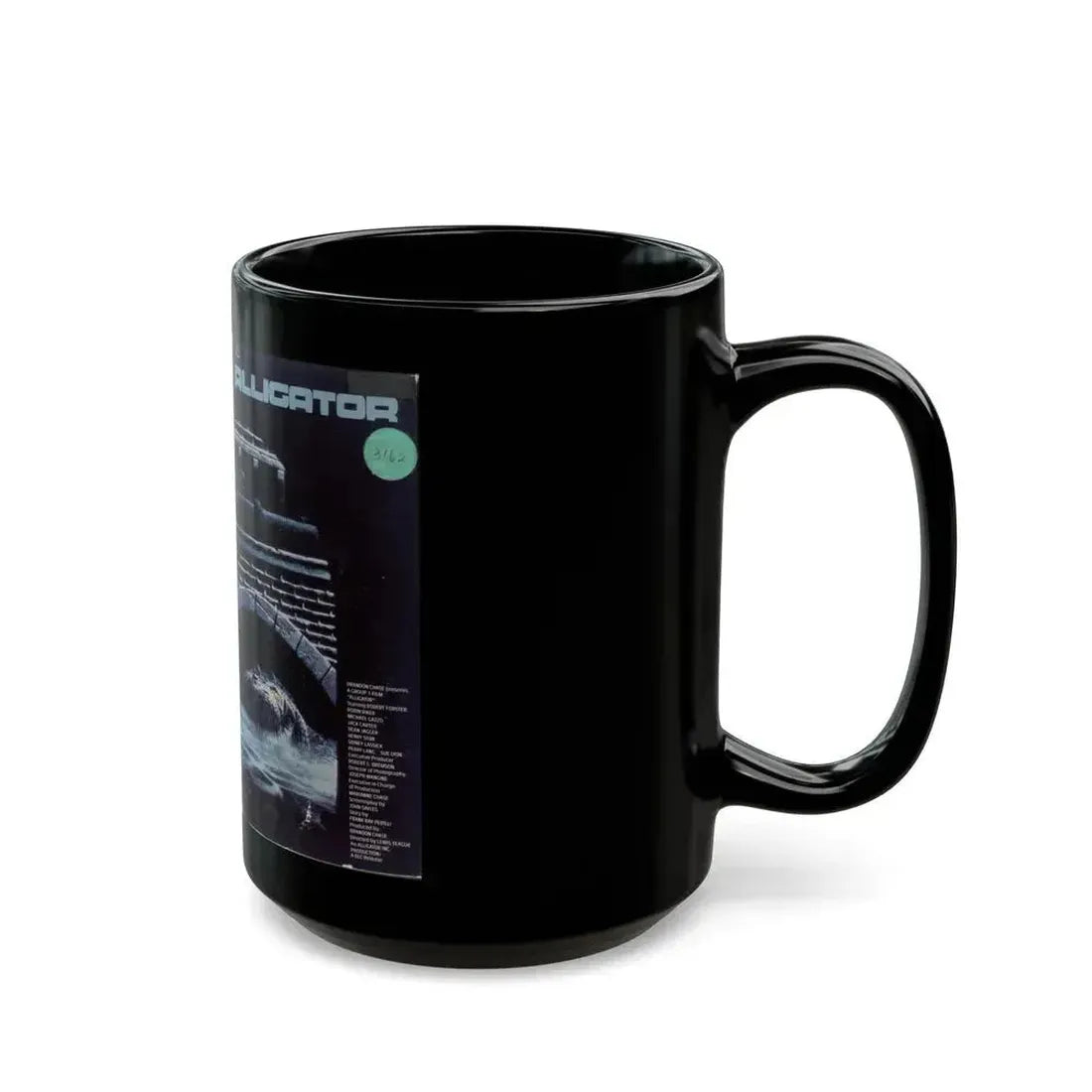 ALLIGATOR (VHS COVER) - Black Coffee Mug - Go Mug Yourself