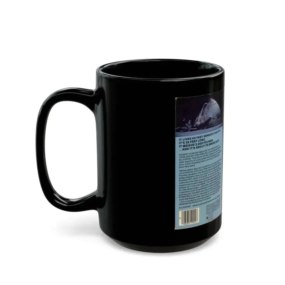 ALLIGATOR (VHS COVER) - Black Coffee Mug - Go Mug Yourself