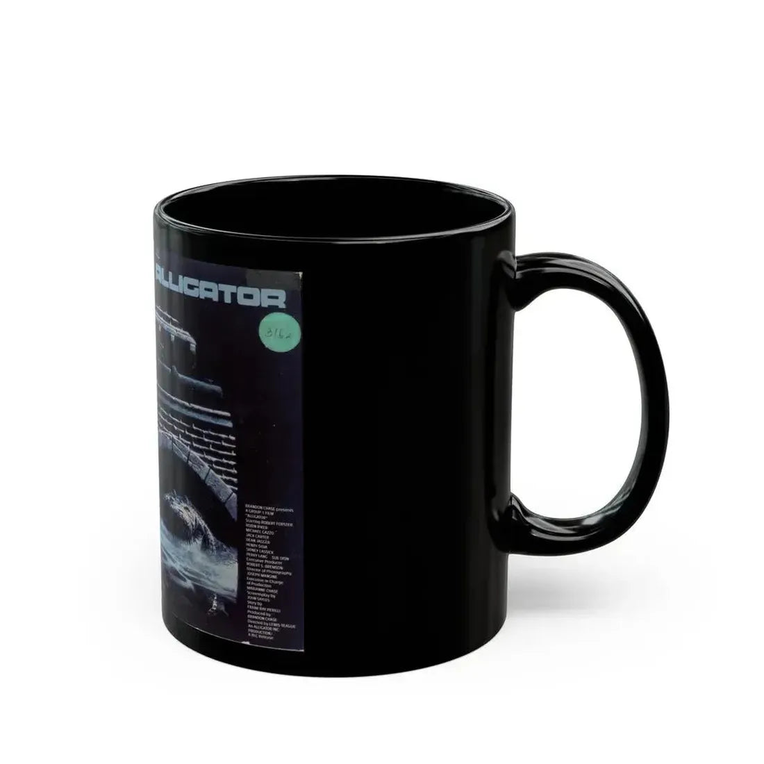 ALLIGATOR (VHS COVER) - Black Coffee Mug - Go Mug Yourself