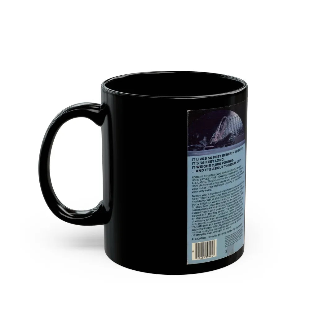 ALLIGATOR (VHS COVER) - Black Coffee Mug-Go Mug Yourself