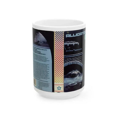 ALLIGATOR (VHS COVER) - White Coffee Mug 15oz - Go Mug Yourself