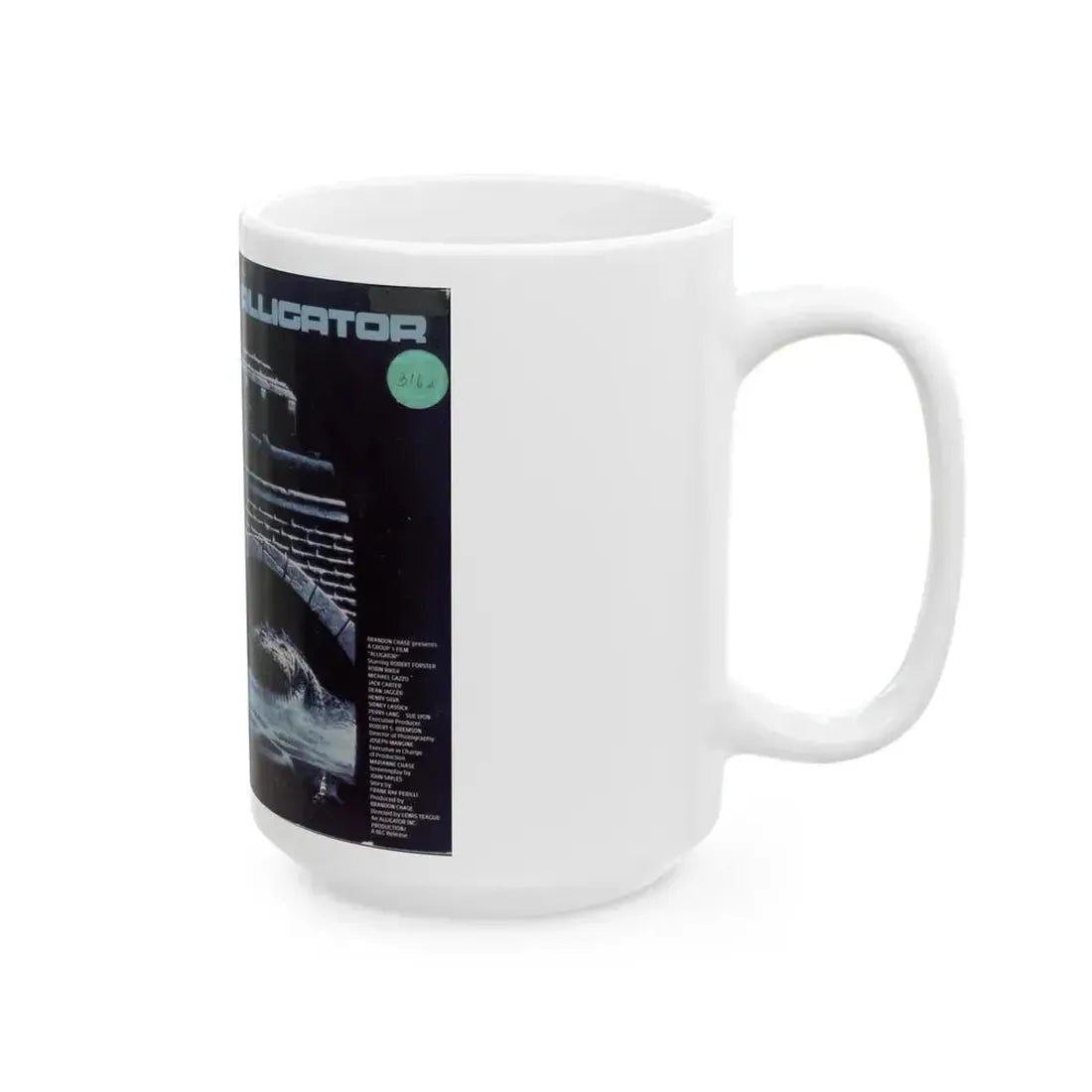 ALLIGATOR (VHS COVER) - White Coffee Mug - Go Mug Yourself
