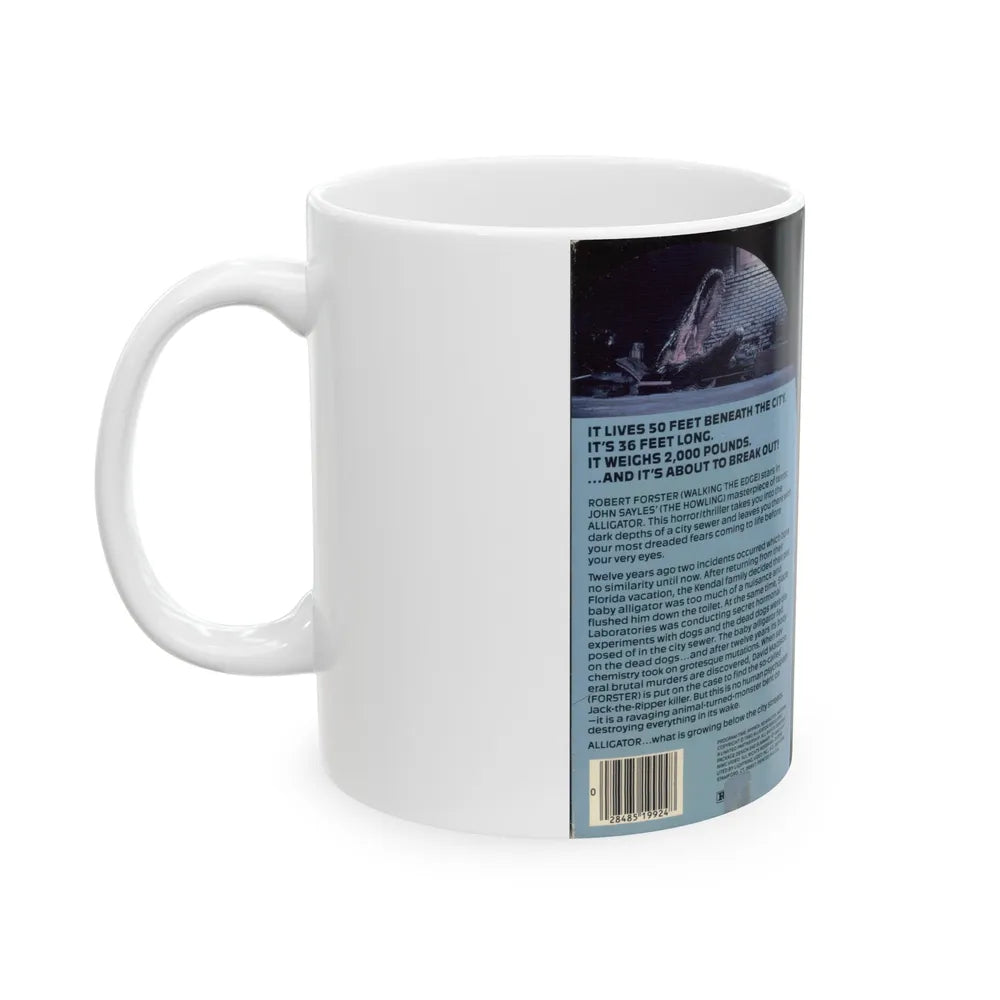 ALLIGATOR (VHS COVER) - White Coffee Mug-Go Mug Yourself