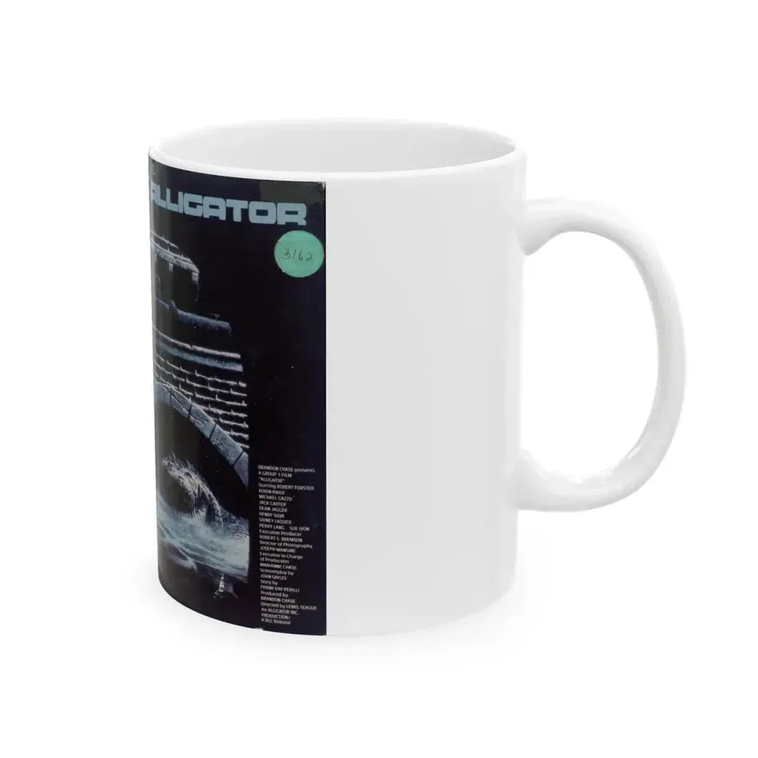 ALLIGATOR (VHS COVER) - White Coffee Mug - Go Mug Yourself