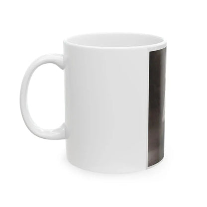 Allison Hayes #04 - 8x10 B&W Full Body 1 Piece Swimsuit Cheesecake Photo (Vintage Female Icon) White Coffee Mug - Go Mug Yourself