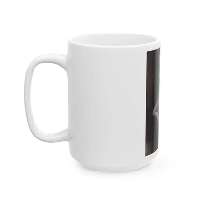 Allison Hayes #05 - 8x10 B&W Full Body 1 Piece Swimsuit Cheesecake Photo (Vintage Female Icon) White Coffee Mug - Go Mug Yourself
