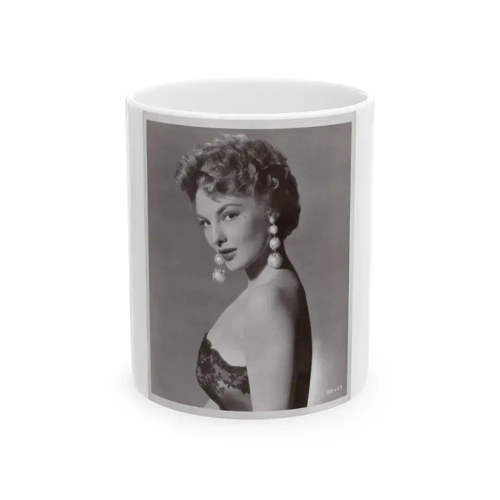 Allison Hayes #06 - 8x10 Vintage B&W Glamour Promo Photo for ''Chicago Syndicate'' '55 Film (Vintage Female Icon) White Coffee Mug 11oz - Go Mug Yourself