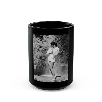 Allison Hayes #08 (Vintage Female Icon) Black Coffee Mug 15oz - Go Mug Yourself