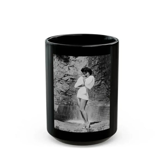 Allison Hayes #08 (Vintage Female Icon) Black Coffee Mug 15oz - Go Mug Yourself