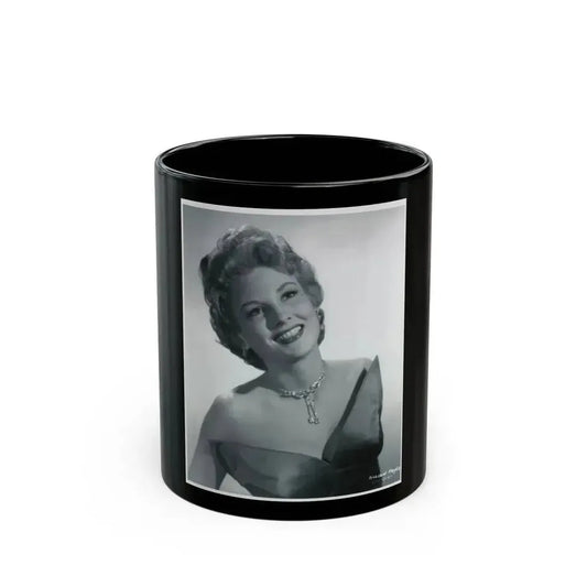Allison Hayes #102 - Upper Body 8x10 B&W HQ Re-Print Glamour Promo Photo from Archival Negative (Vintage Female Icon) Black Coffee Mug 11oz - Go Mug Yourself