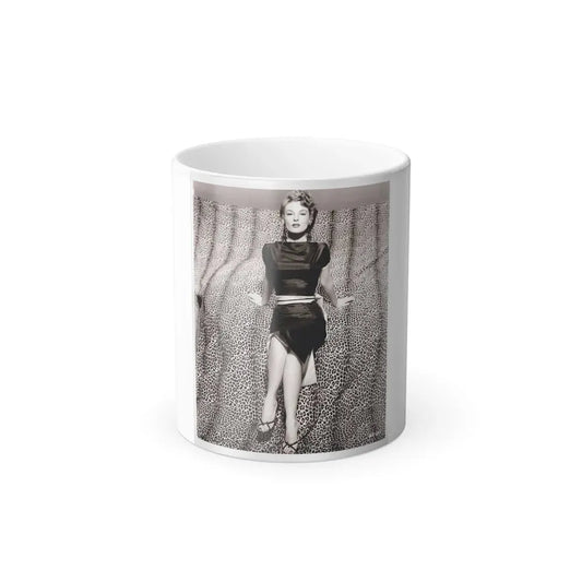 Allison Hayes #11 - 8x10 B&W Full Body Glamour Skirt HQ Photo Re-Print from Negative from '55 ''The Steel Jungle'' Promo Photo (Vintage Female Icon) Color Changing Coffee Mug 11oz - Go Mug Yourself