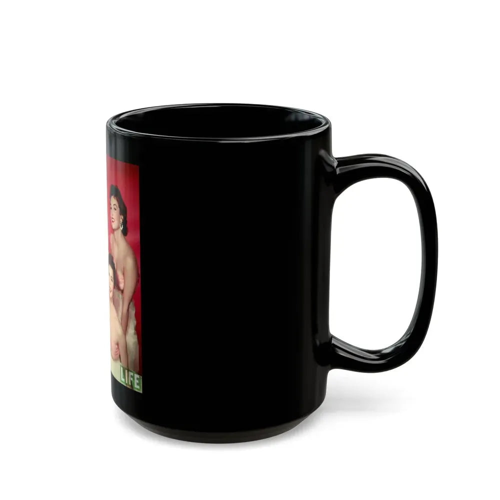 Allison Hayes #111 - Allison with, Mamie Van Doren & 2 Others (Vintage Female Icon) Black Coffee Mug - Go Mug Yourself