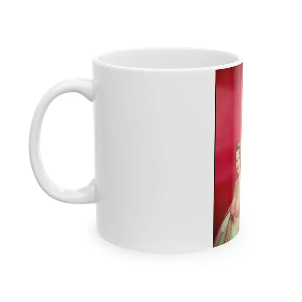 Allison Hayes #111 - Allison with, Mamie Van Doren & 2 Others (Vintage Female Icon) White Coffee Mug - Go Mug Yourself
