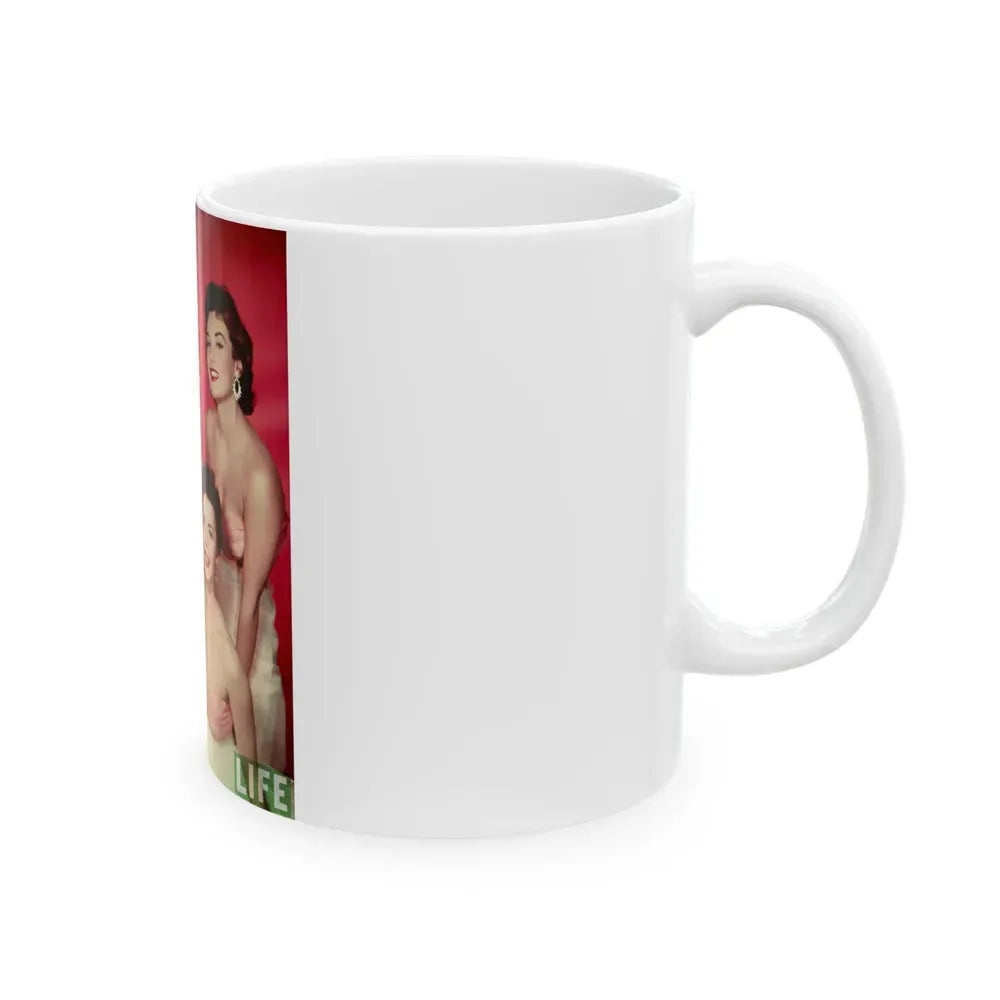 Allison Hayes #111 - Allison with, Mamie Van Doren & 2 Others (Vintage Female Icon) White Coffee Mug - Go Mug Yourself