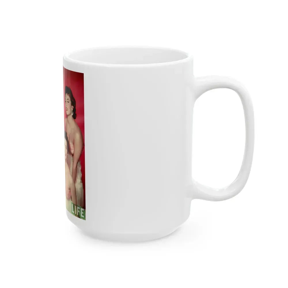 Allison Hayes #111 - Allison with, Mamie Van Doren & 2 Others (Vintage Female Icon) White Coffee Mug - Go Mug Yourself