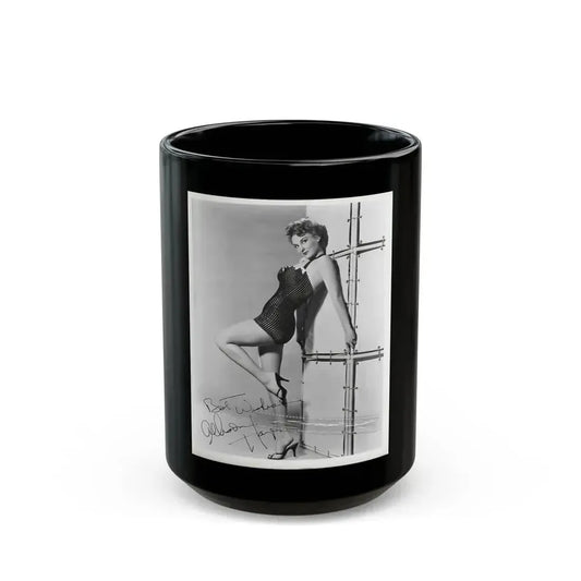 Allison Hayes #116 (Vintage Female Icon) Black Coffee Mug 15oz - Go Mug Yourself