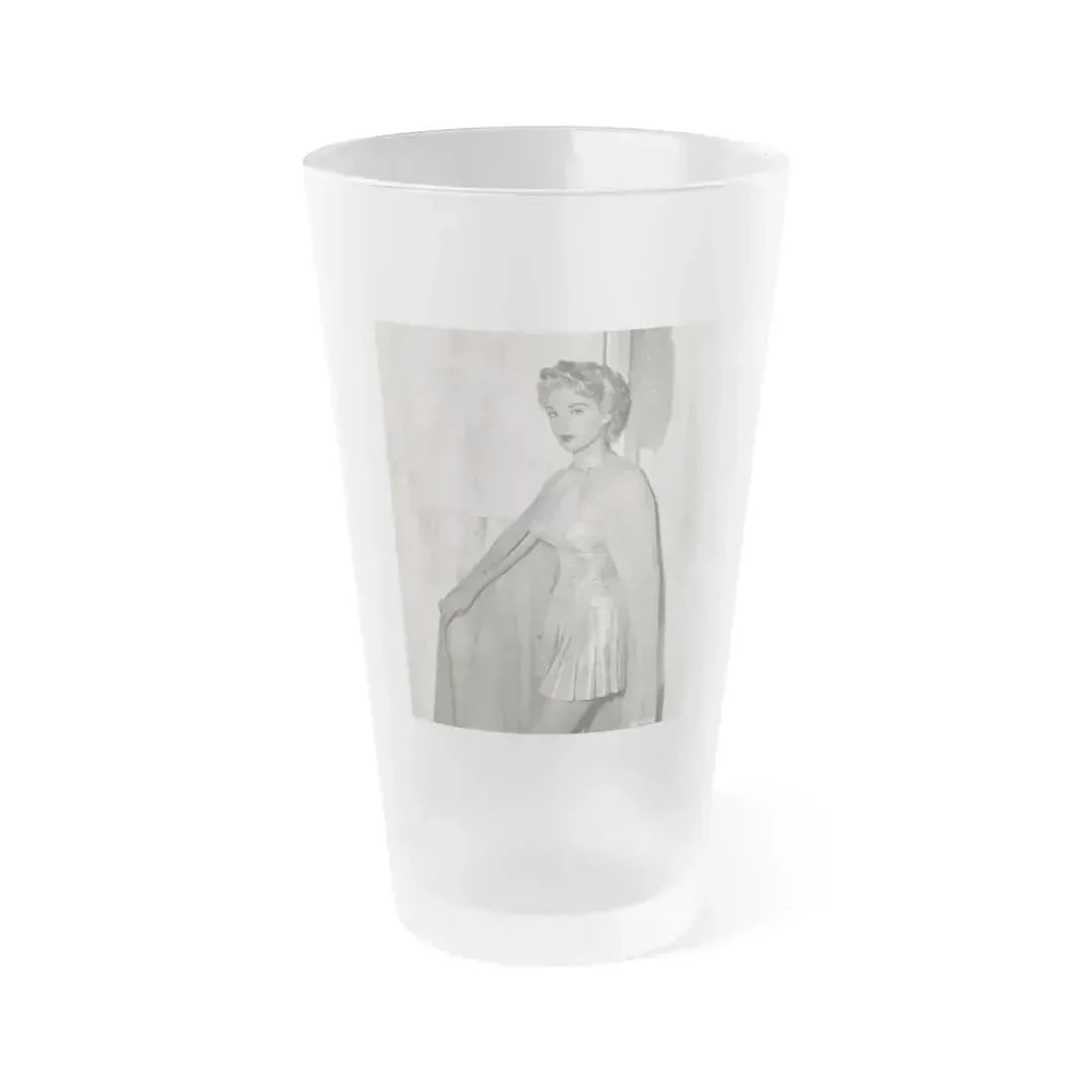 Allison Hayes #119 (Vintage Female Icon) Frosted Pint Glass 16oz 16oz Frosted - Go Mug Yourself