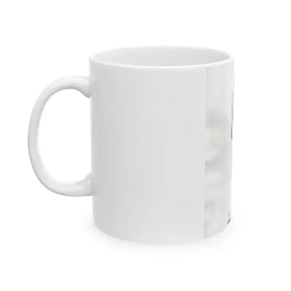Allison Hayes #123 - Vintage 8x10 B&W Full Body Swimsuit Cheesecake Photo (Vintage Female Icon) White Coffee Mug - Go Mug Yourself